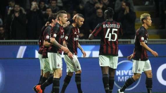 LIVE MN - Tim Cup, Milan-Alessandria (5-0) - Menez-Romagnoli, poi Balotelli: manita e finale