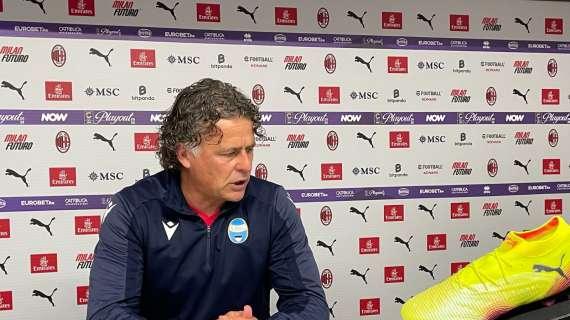 MN - SPAL, Baldini: "La superiorità sulle fasce ci ha messo in difficoltà. Arbitraggio? Tanti episodi da gestire in maniera diversa"