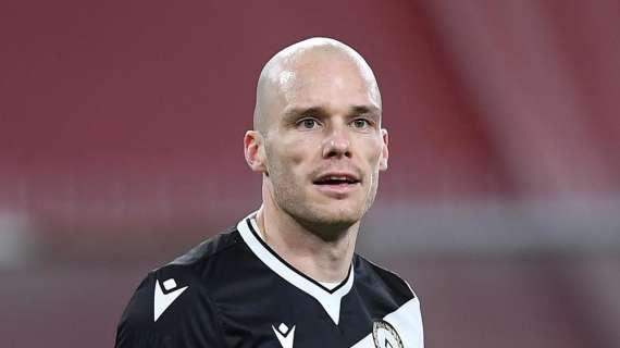 Udinese, lavoro personalizzato sul campo per Nuytinck. È in dubbio per il Milan
