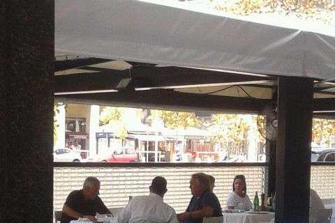 FOTO MN - Pranzo di mercato da Giannino: Damiani e Parisi (agenti di Niang)