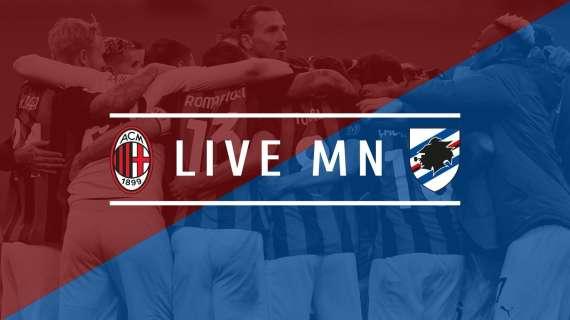 LIVE MN - Milan-Sampdoria (1-1): ennesima frenata, altri punti persi