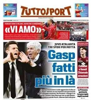Tuttosport in apertura: "Conceiçao spacca Milan. La retromarcia non gli basta"