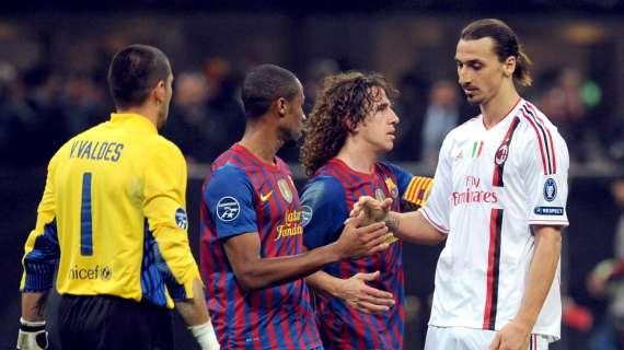 Keita porta ad Abidal la maglia di Ibra 