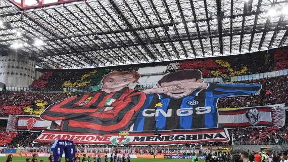 "Noi campioni, voi piangina". La coreografia della Sud specchio dell'attualità meneghina