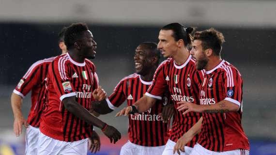 Muntari abbraccia Mentana e Cassano diventa geloso