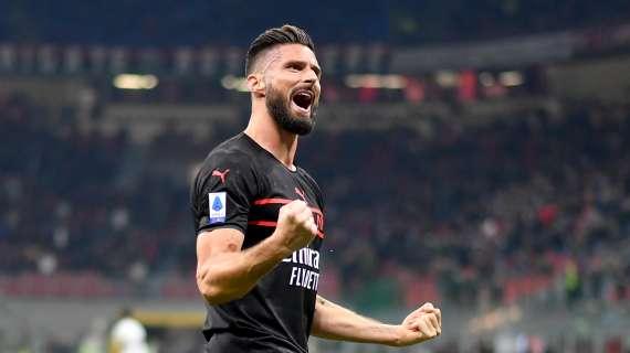 Giroud, che feeling con San Siro. Ma ora vuole sbloccarsi anche in trasferta