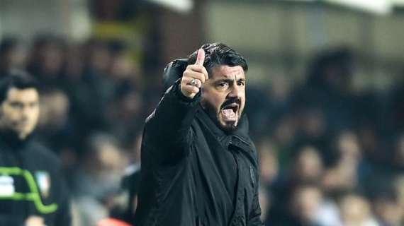 Gattuso: "Quando si ottengono risultati è difficile cambiare, ma le opportunità ai calciatori bisogna darle"