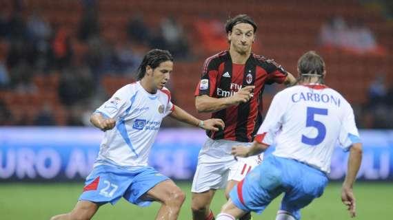Milan-Catania, i precedenti