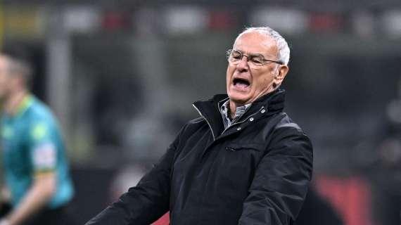 Roma, Ranieri: "Quando il Milan ha fatto i cambi, sono entrati i titolari"