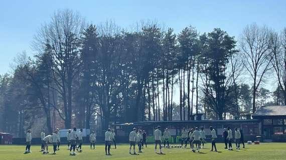 VIDEO MN - Milanello, allenamento pre-Tottenham: il torello dei rossoneri