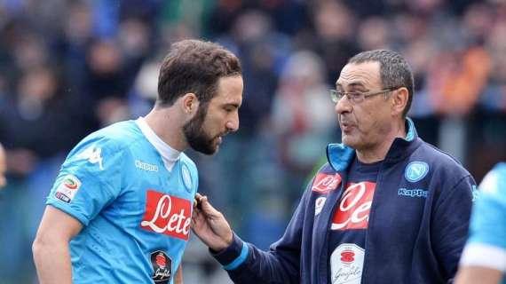 Telefonata Higuain-Sarri dopo Milan-Juve: da lì sarebbe nata l'idea del possibile passaggio del Pipita al Chelsea