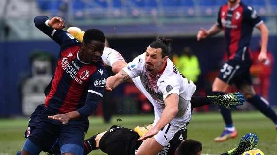 Il Milan torna a vincere a Bologna. Pioli e Maldini in difesa del leader Zlatan