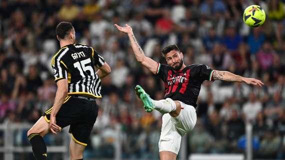 Juventus-Milan 0-1: Olivier Giroud eletto MVP della sfida