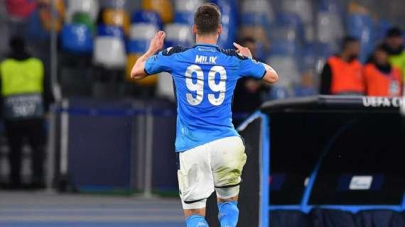 Milik come Marco Simone: tre gol in un tempo in Champions League