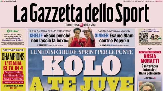 Prime pagine di oggi. Gazzetta e CorSport: assalto a Nkunku. Tuttosport apre con Vlahovic al Milan