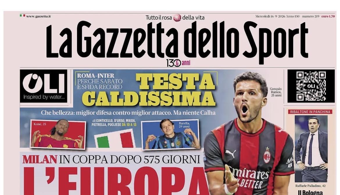Europa League, si comincia! Le prime pagine dei principali quotidiani sportivi