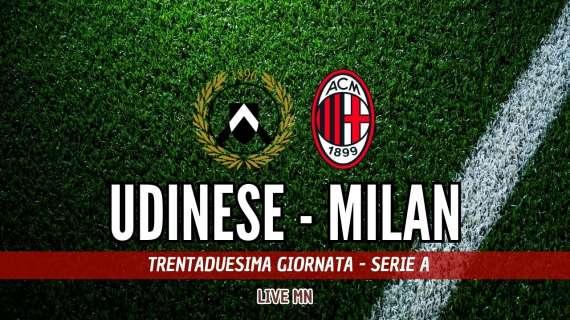 LIVE MN - Udinese-Milan (0-4): è un gran Diavolo. Partita dominata, prova solida