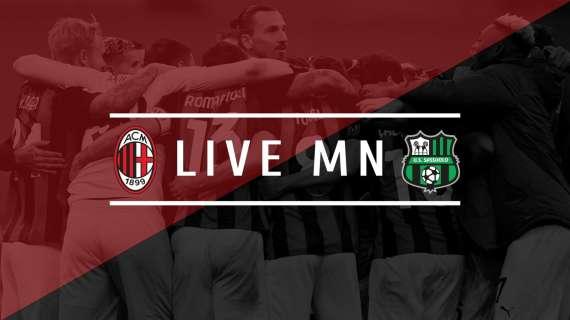 LIVE MN - Milan-Sassuolo (1-2) - Calha segna, Raspadori firma la rimonta