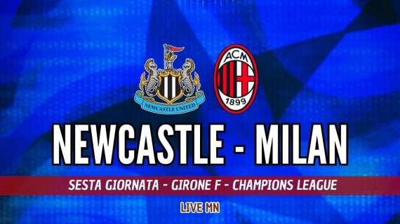 LIVE MN - Newcastle-Milan (1-2): rimonta dei rossoneri a St. James' Park: il gol di Chukwueze manda il Milan in Europa League