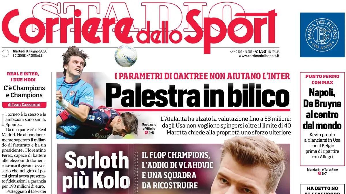 Il CorSport in prima pagina: "Svolta Glasner: prenota il Milan. Ieri altro contatto"