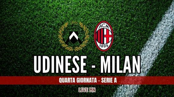 LIVE MN - Udinese-Milan (0-3): Grande prova degli uomini di Allegri!! Pulisic fantastico!