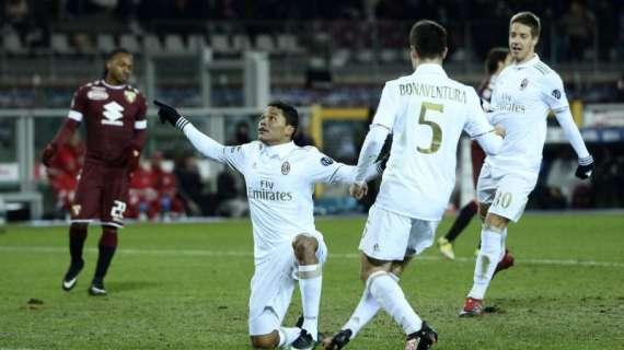 LIVE MN - Torino-Milan (2-2) - Bertolacci-Bacca firmano la rimonta sul Toro