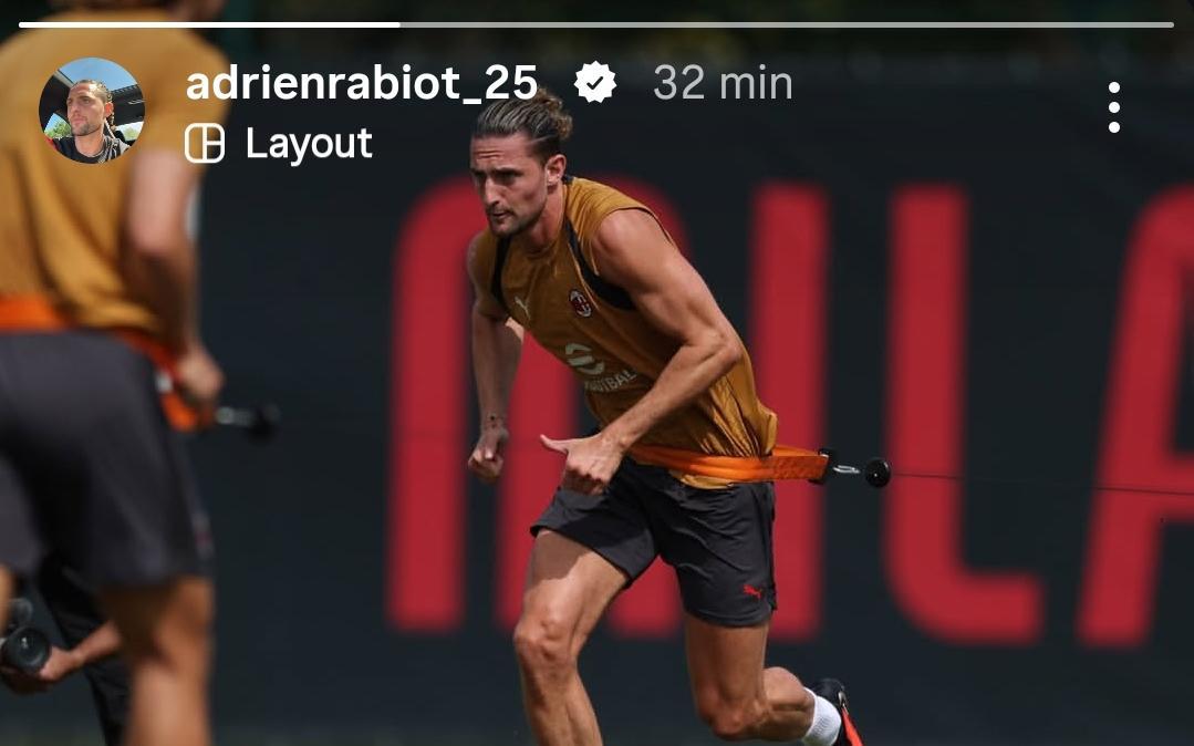 Milan, Rabiot è carico: "Loading... Rimanete sintonizzati"