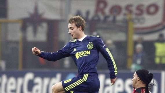 Ritorno di fiamma per Eriksen, gioielino dell'Ajax