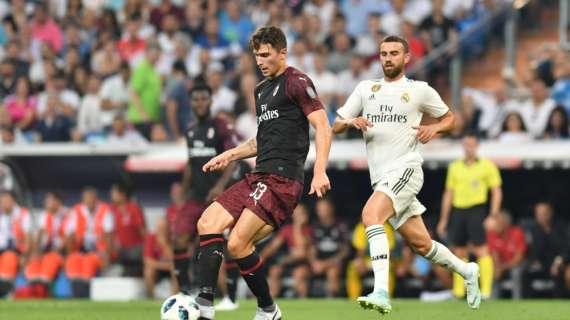 Sky - Milan, Caldara favorito su Musacchio contro l'Atalanta