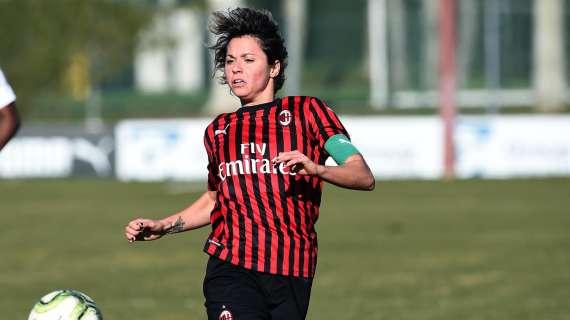 Il Milan e le immagini dell'allenamento della formazione femminile