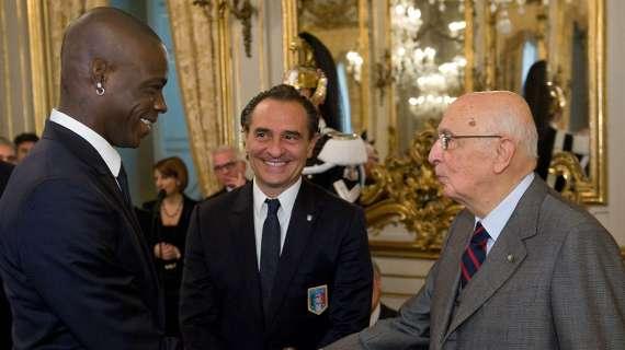 Azzurri a Quirinale,Balotelli emozionato