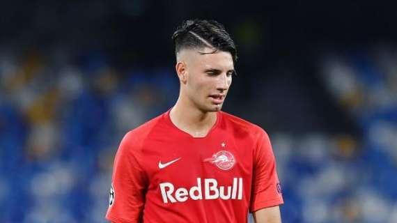 Salisburgo, Szoboszlai in gol sotto lo sguardo attento di Rangnick 
