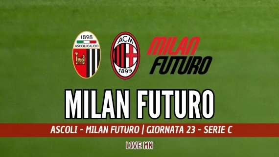 LIVE MN - Ascoli-Milan Futuro (2-2): mai una gioia. I rossoneri buttano via la vittoria con una follia