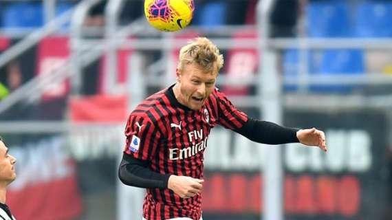 BRE-MIL (0-0): Kjaer subito ammonito