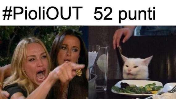 Woman yelling at a cat