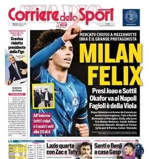 Il CorSport in apertura: "Milan Felix. Presi Joao e Sottil"