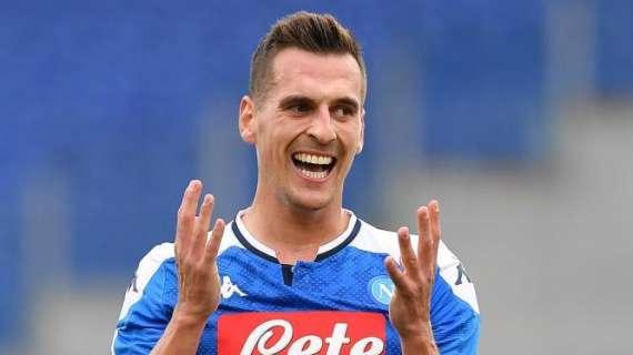 Napoli, Milik salta ufficialmente il Milan per infortunio