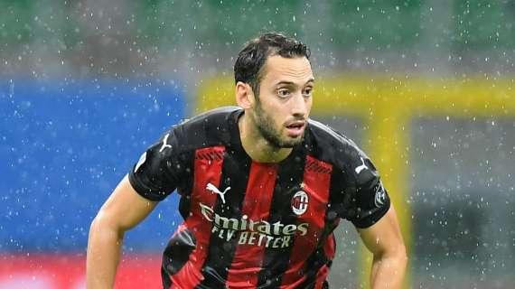 Milan, difficile la presenza di Calhanoglu con la Roma