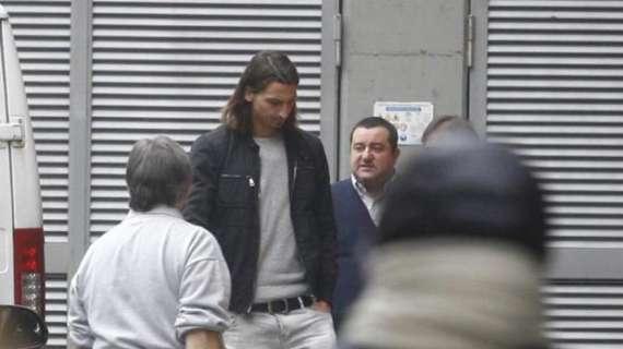 Raiola: "Non c'è ancora l'accordo per Ibra, quando sarà raggiunto convocheremo una conferenza stampa"