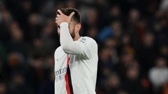 Giroud: "Ero devastato quando abbiamo perso con la Roma: volevo salutare il Milan con un altro trofeo"