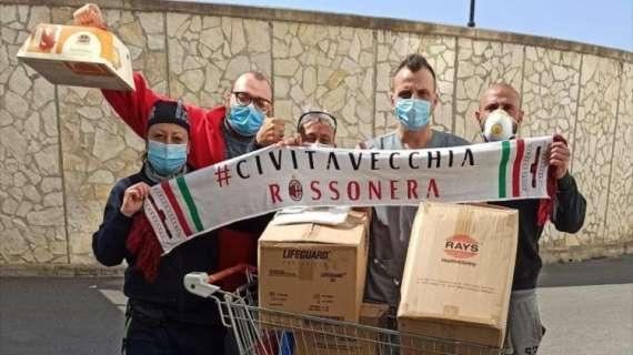 Emergenza Coronavirus, l'iniziativa benefica del Milan Club Civitavecchia
