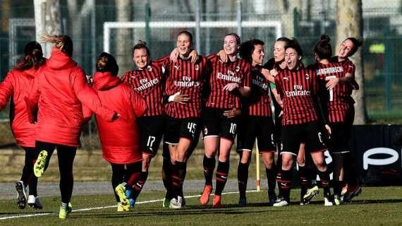 LIVE MN - Milan Femminile-Pink Bari (6-3): tripletta di Giacinti, rossonere al secondo posto