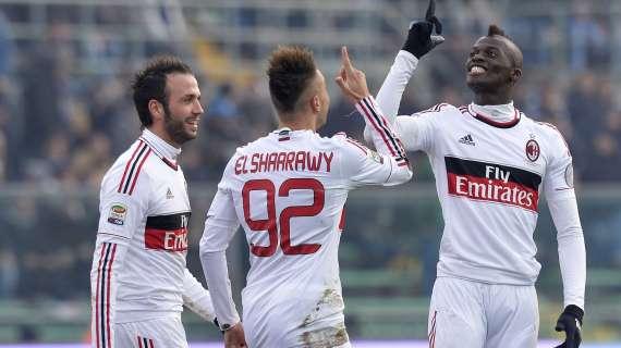 Tutti i dubbi di formazione di Allegri: a centrocampo in tre per due posti, in attacco ballottaggio Pazzini-Niang