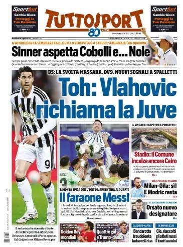 Tuttosport in prima pagina: "Milan-Gila: sì! E Modric resta"