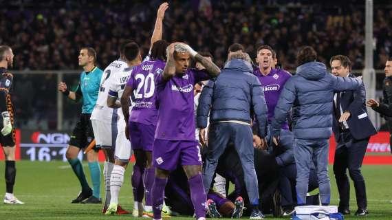 Malore Bove, Fiorentina-Inter sospesa. Marelli: "Non si giocherà, come con Udinese-Roma"