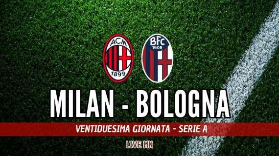 LIVE MN - Milan-Bologna (2-2): partita finita, Milan sprecone. Il Bologna sorride