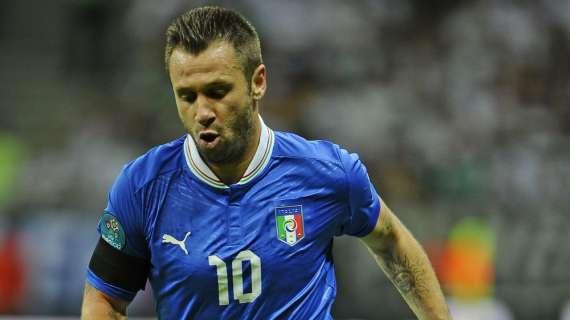 Cassano: "Voglio continuare a giocare in nazionale"