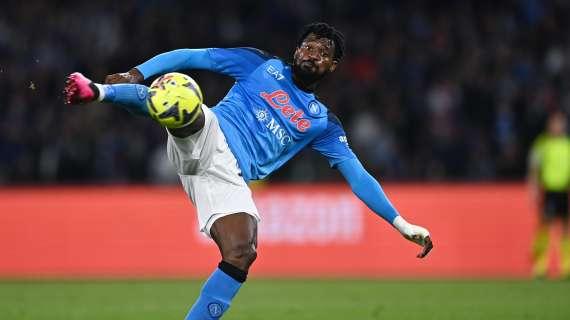 MIL-NAP (1-0): doppio giallo per Anguissa, ospiti in 10 al 74'