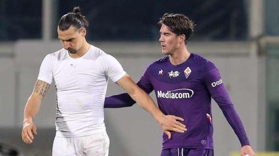 Vlahovic su Ibra: "Gli infortuni gli hanno impedito di aiutare ancora di più il Milan. Onorato di aver fatto più gol di lui"