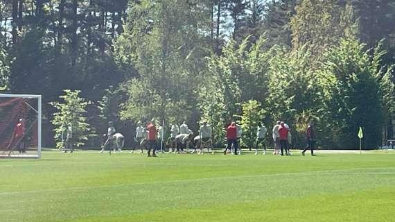 VIDEO MN - Rifinitura pre-Napoli: l'inizio dell'allenamento dei rossoneri, c'è Giroud